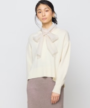 【8色展開・手洗い可】ウールカシミヤミックス Vネックニット