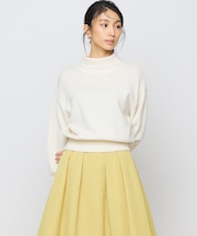 【2WAY・WEB限定】ウールカシミヤミックス ハイネックニット