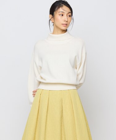 【2WAY・WEB限定】ウールカシミヤミックス ハイネックニット