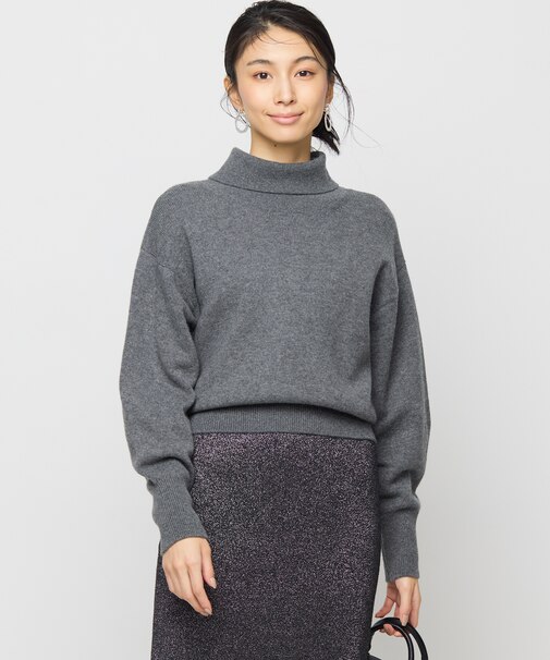 【2WAY・WEB限定】ウールカシミヤミックス ハイネックニット