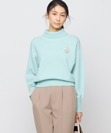 【2WAY・WEB限定】ウールカシミヤミックス ハイネックニット