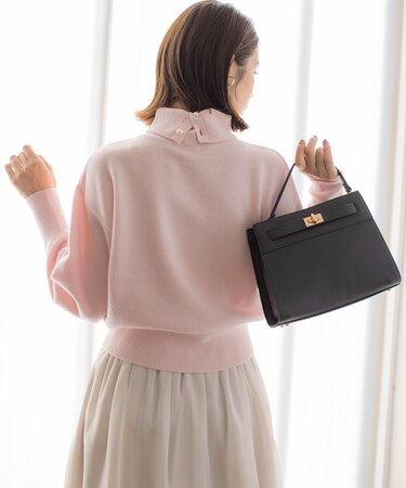 【2WAY・WEB限定】ウールカシミヤミックス ハイネックニット