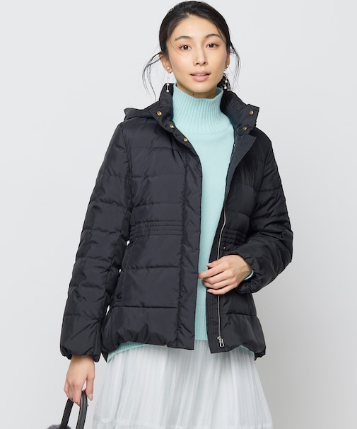 【洗える】ライトタフタショートダウンコート