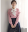 バスケット編みフリル ニット
