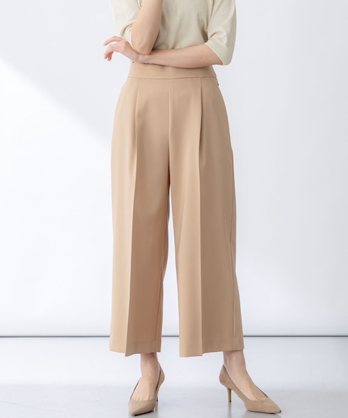 ストレッチ・イージーケア】オシャクロス ガウチョパンツ｜クミキョク