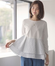 シャツコンビティアード ロングTシャツ