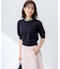 【WEB限定・接触冷感・UVカット】ビジューパフスリーブ ニット