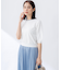 【WEB限定・接触冷感・UVカット】ビジューパフスリーブ ニット