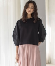 【WEB限定】ランタンスリーブミニ裏毛 プルオーバー