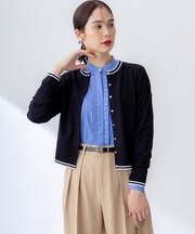 フラワーメタル ニット カーディガン