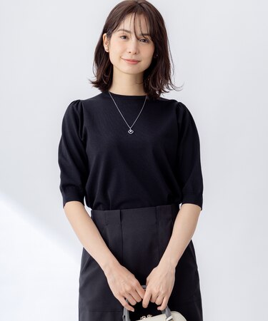 フラワーメタル ニットTシャツ