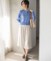 【WEB限定】ギャザーライトデシン スカート