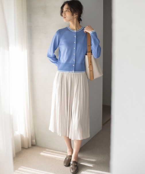 【WEB限定】ギャザーライトデシン スカート