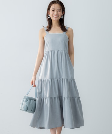 【WEB限定】ティアードワンピース
