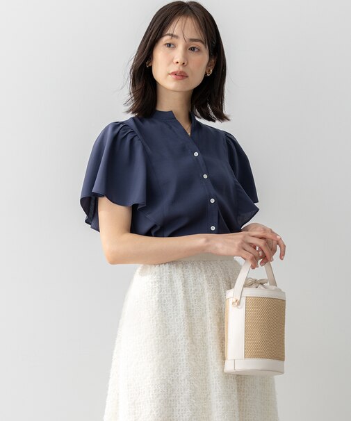 【WEB限定】ヴィンテージジョーゼットスキッパー ブラウス