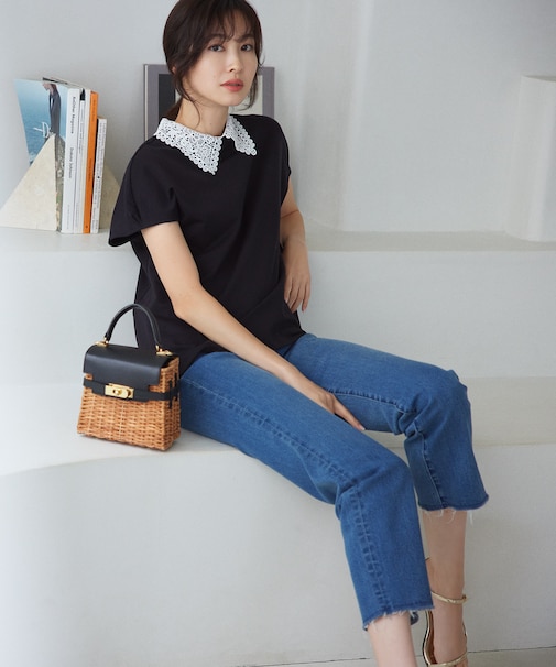 ミッドデニム パンツ