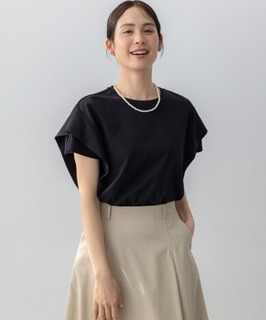 【UVケア・接触冷感】GIZAコットンドルマンスリーブ Tシャツ