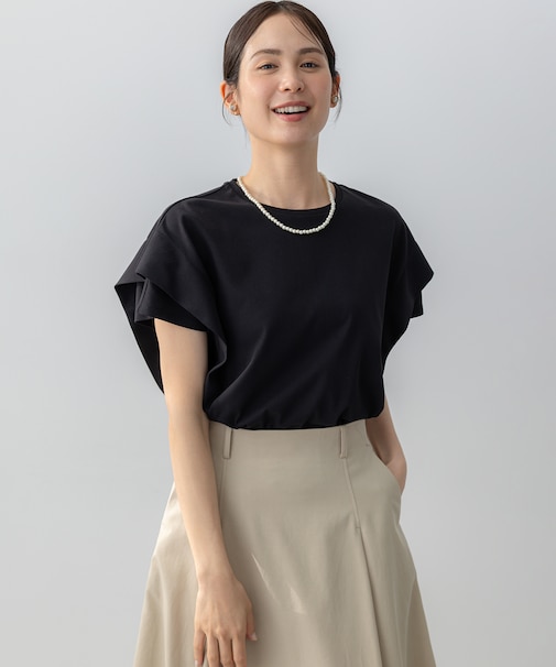 【UVケア・接触冷感】GIZAコットンドルマンスリーブ Tシャツ