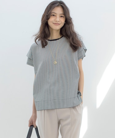 【UVケア・接触冷感】GIZAコットンドルマンスリーブ Tシャツ