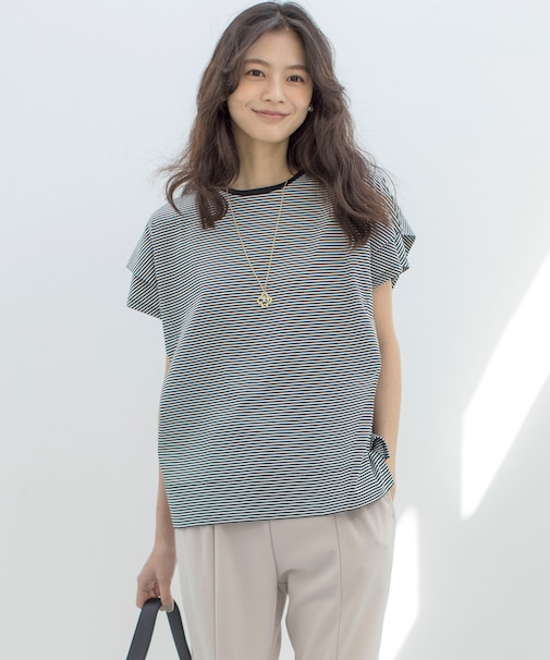 【UVケア・接触冷感】GIZAコットンドルマンスリーブ Tシャツ