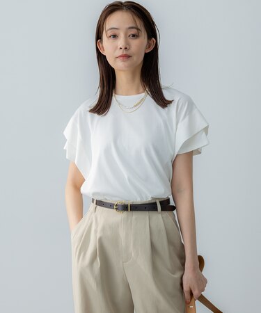 【UVケア・接触冷感】GIZAコットンドルマンスリーブ Tシャツ