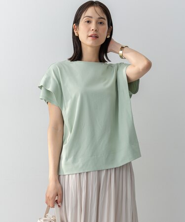 【UVケア・接触冷感】GIZAコットンドルマンスリーブ Tシャツ