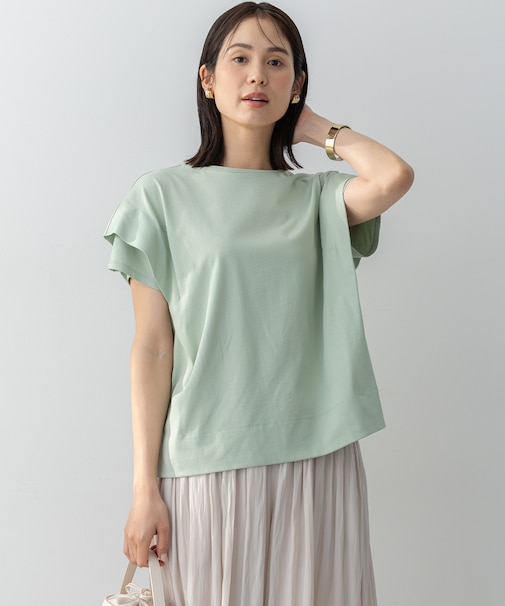 【UVケア・接触冷感】GIZAコットンドルマンスリーブ Tシャツ