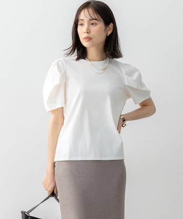 【UVケア・接触冷感】GIZAコットンタックスリーブ Tシャツ