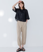 ポリエステルレーヨンツイル パンツ