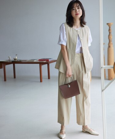 スーパーライトストレッチ ワイドパンツ