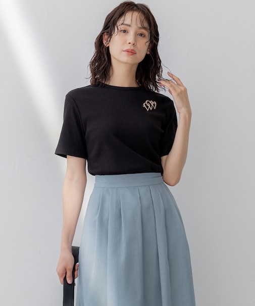 ベーシックリブ Tシャツ