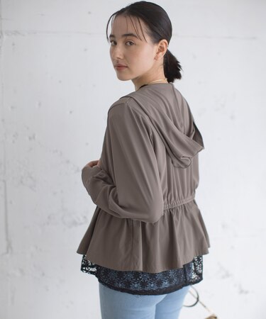 【WEB限定】ラッシュガード ペプラムパーカー