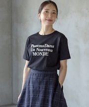 【綿100％】フロッキープリント Ｔシャツ