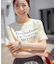 【綿100％】フロッキープリント Ｔシャツ