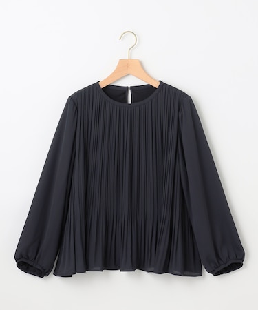 【WEB限定】ジョーゼットシフォンプリーツ ブラウス