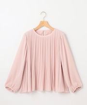 【WEB限定】ジョーゼットシフォンプリーツ ブラウス