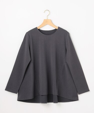 バックフレアロングＴシャツ