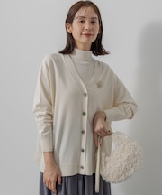 【2WAY】スムースストレッチカシュクール カーディガン