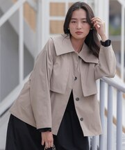 【WEB限定】ビッグカラーライト トレンチコート