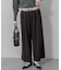 ラメストライプ ワイドパンツ