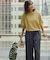 ラメストライプ ワイドパンツ