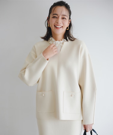 【加藤ローサさん着用】アンティークオーガンフリル ブラウス