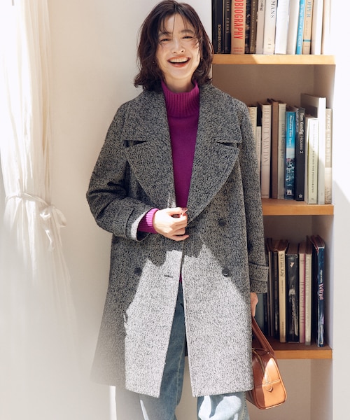 ループツイードチェスター コート｜クミキョクの通販｜&mall（アンド