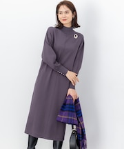 スムースストレッチニット ワンピース