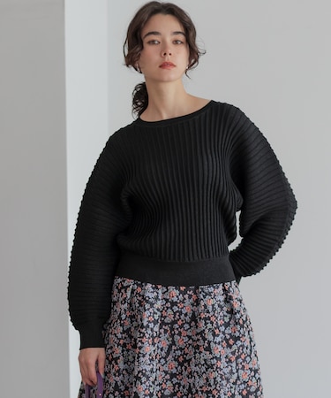 ラメリブドルマン ニット