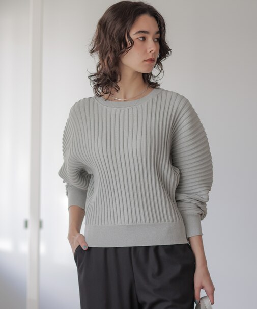 ラメリブドルマン ニット