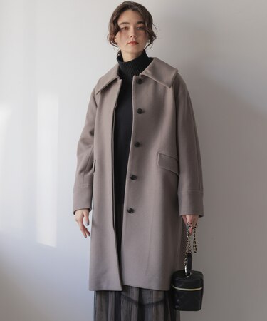 ウールモッサステンカラー コート