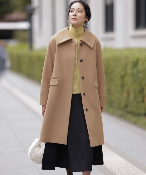 ウールモッサステンカラー コート