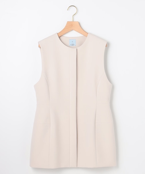 【KUMIKYOKU NAVY】コンフォータブルドレープ ジレ