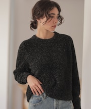 ラメシャギーニット